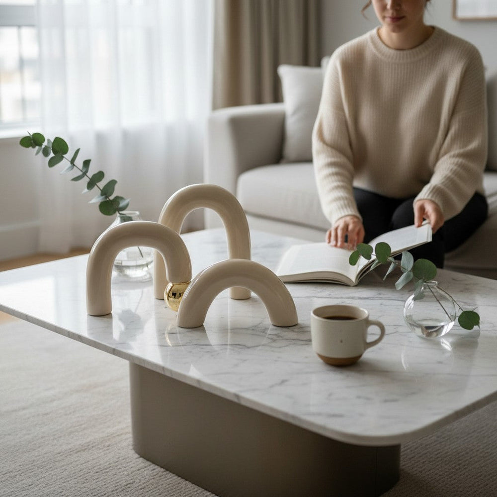 Modern Ceramic Arches Décor Set