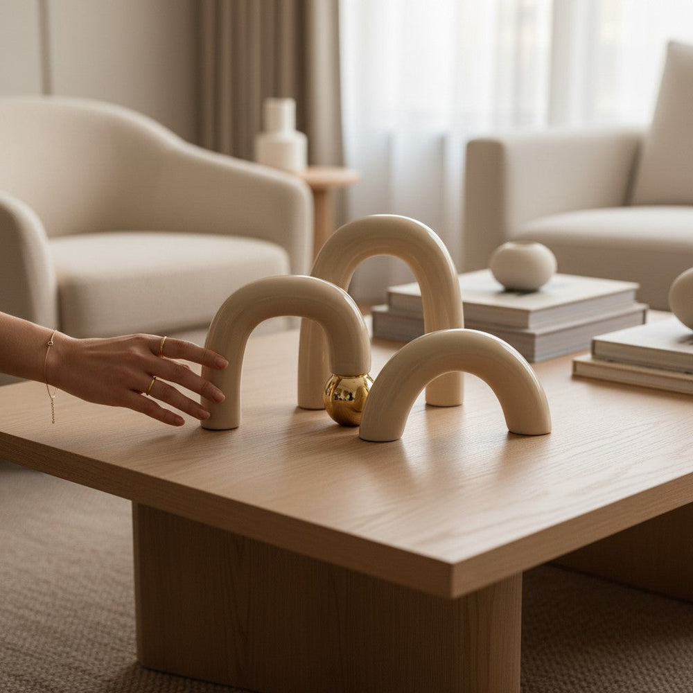 Modern Ceramic Arches Décor Set