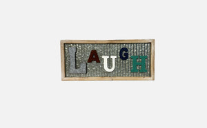 Laugh - Metallic Wall Decor