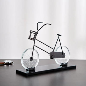  Metal Crystal Bicycle Ornament