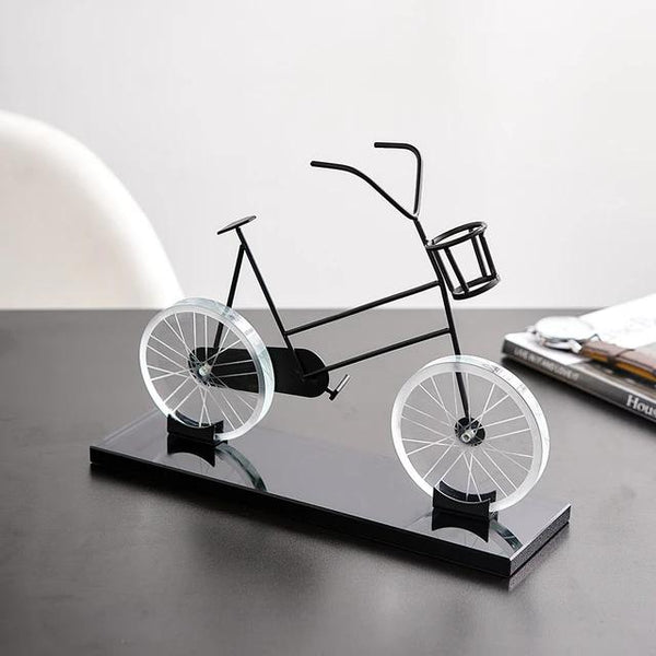  Metal Crystal Bicycle Ornament