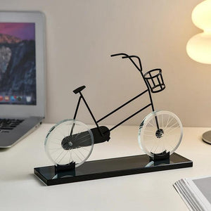  Metal Crystal Bicycle Ornament