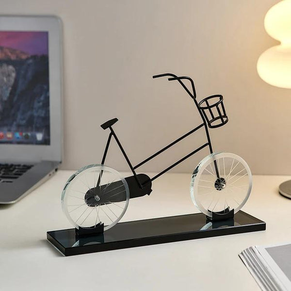 Metal Crystal Bicycle Ornament