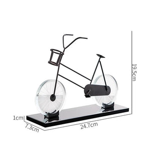  Metal Crystal Bicycle Ornament