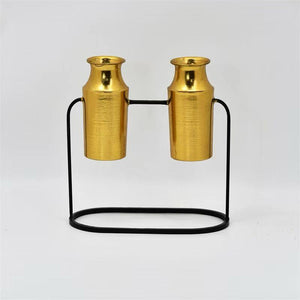 Perforated Floral Flask
