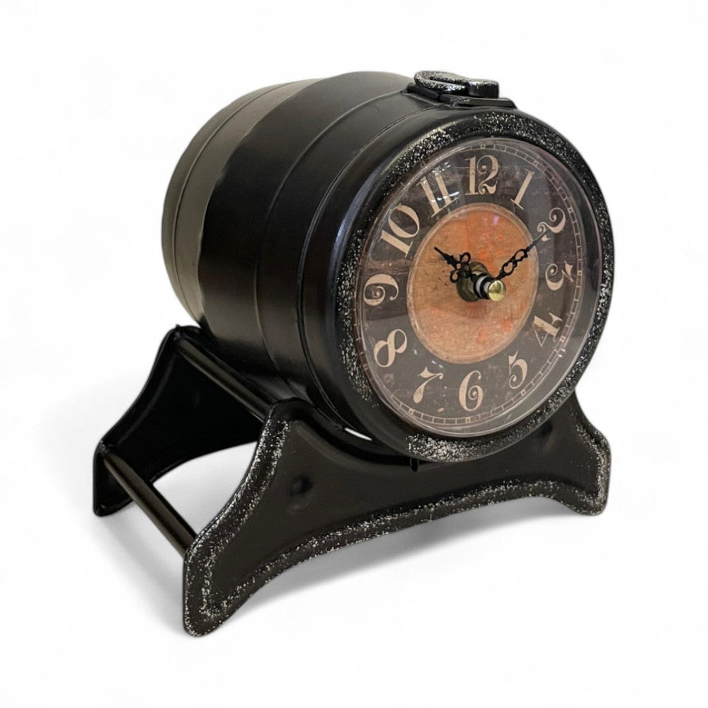 Vintage Metallic Desk Clock