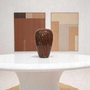 Italian Murano Brown Glass Vases Set