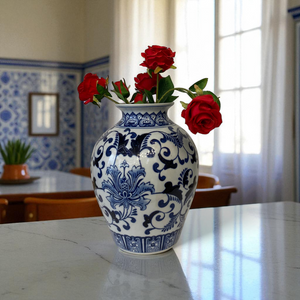 Imperial Legacy Classic Blue & White Porcelain Vases