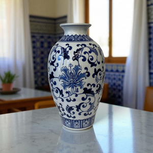 Imperial Legacy Classic Blue & White Porcelain Vases