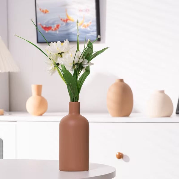 Verdant Relic Ceramic Vases (Set of 5)