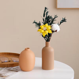 Verdant Relic Ceramic Vases (Set of 5)