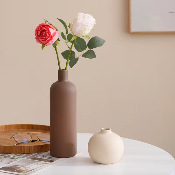 Verdant Relic Ceramic Vases (Set of 5)