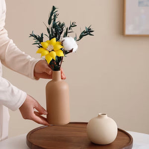 Verdant Relic Ceramic Vases (Set of 5)
