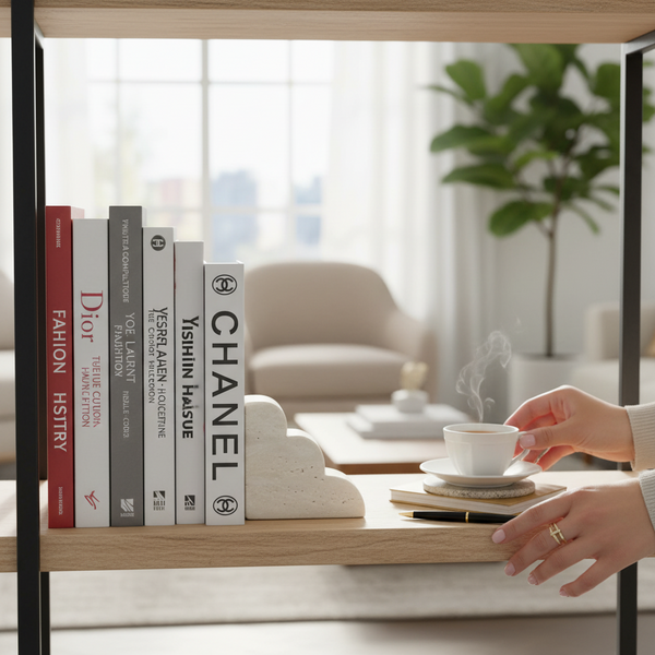 Aurelia Balance Travertine Bookends (Pair)