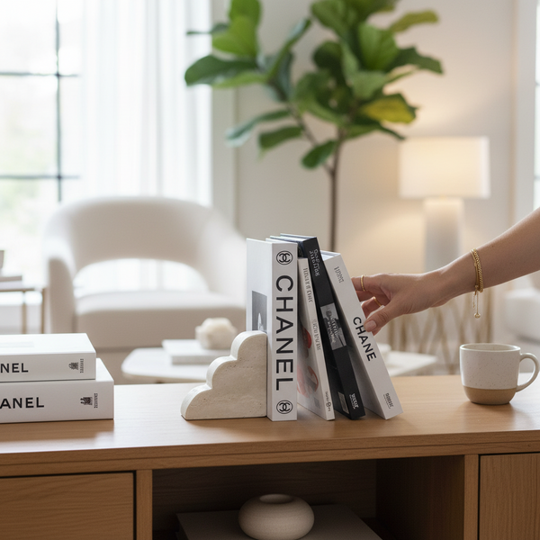Aurelia Balance Travertine Bookends (Pair)