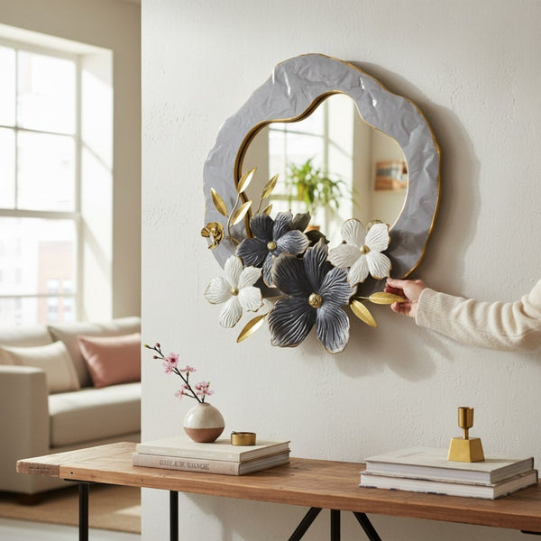 Luxury Floral Wall Mirror