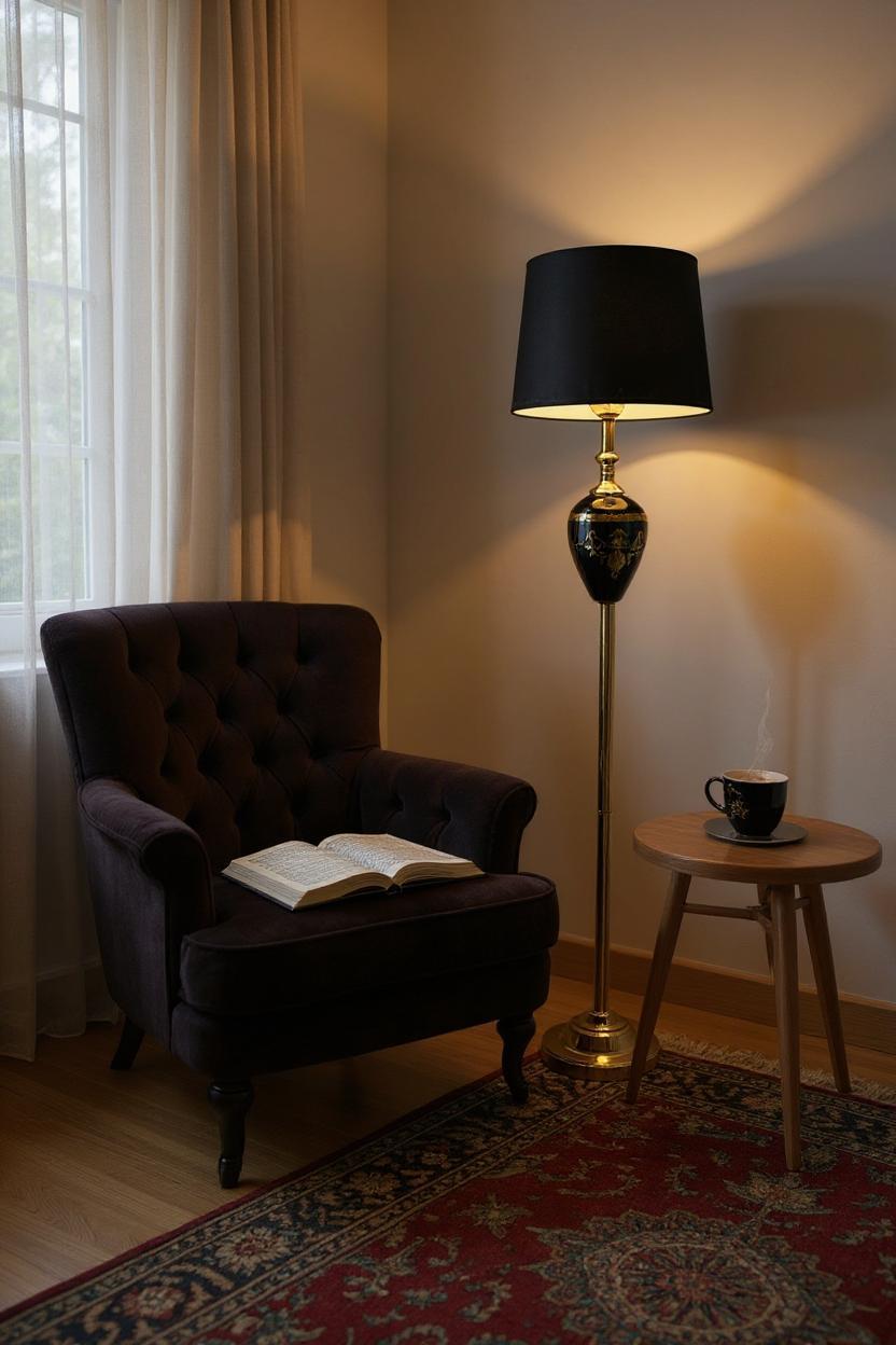 VERSACE Noir – Black Elegance Floor Lamp