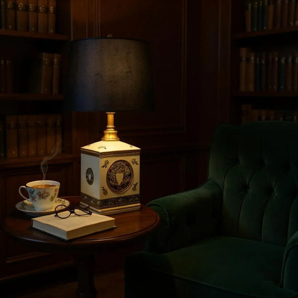 Alba VERSACE White Ceramic Table Lamp
