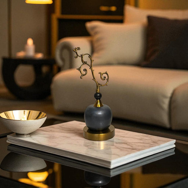 Unique Metallic Leaf-style Decor