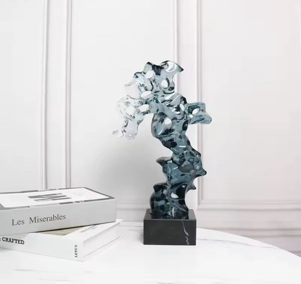 Crystal Blue Elegance Table Ornament