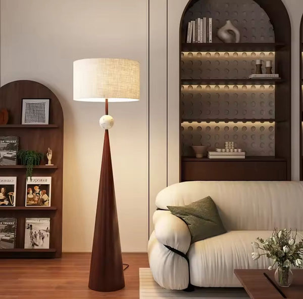 Elegant  Lumos Cone Contemporary Floor Lamp