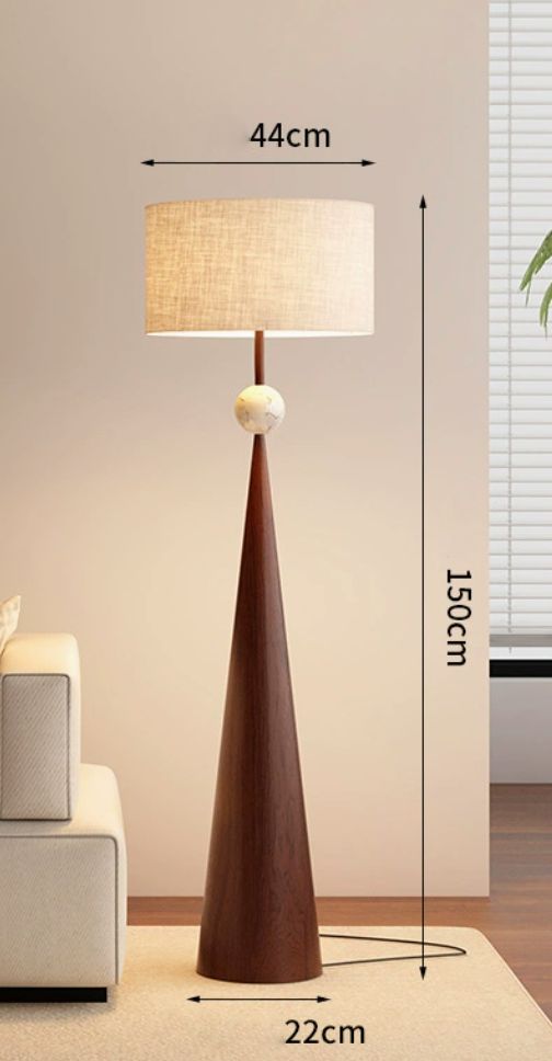 Elegant  Lumos Cone Contemporary Floor Lamp