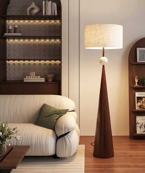 Elegant  Lumos Cone Contemporary Floor Lamp
