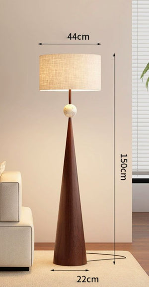 Elegant  Lumos Cone Contemporary Floor Lamp