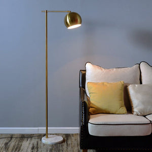 Aurora Luxe Brass Floor Lamp