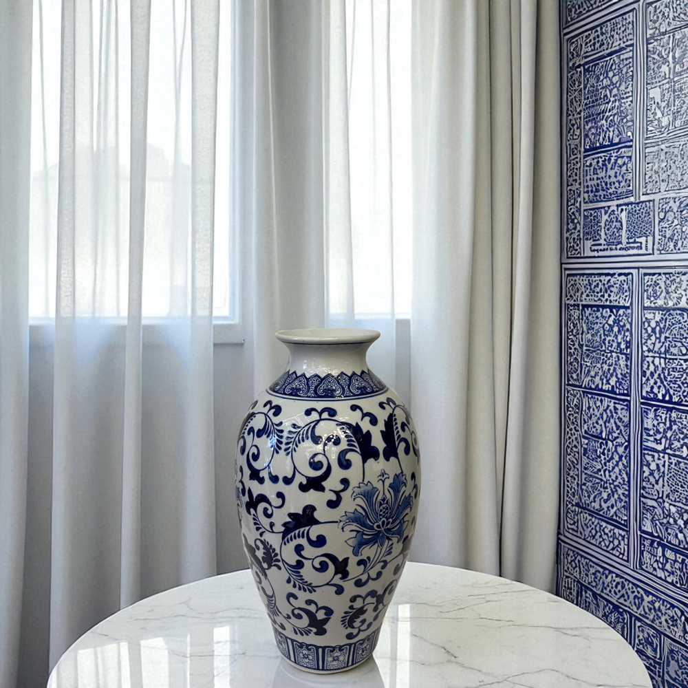 Imperial Legacy Classic Blue & White Porcelain Vases