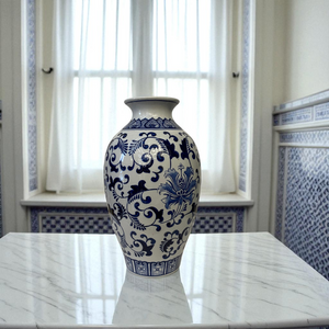 Imperial Legacy Classic Blue & White Porcelain Vases