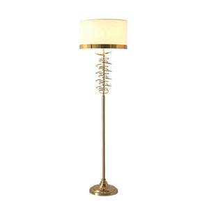 Luxe Spiral Gold Floor Lamp