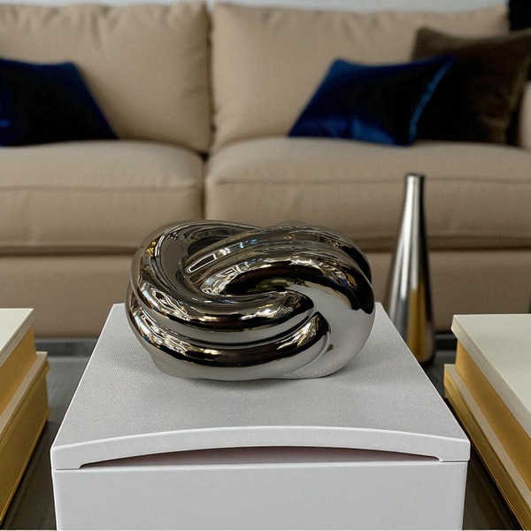 Puffed Knot Ceramic Tissue Box