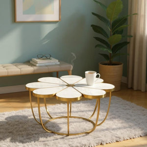 Golden Blossom Centre Table