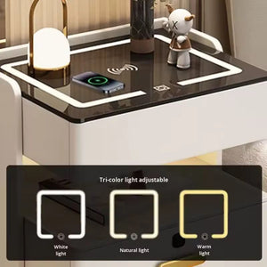Luxe Glow Smart Wireless Charging Table