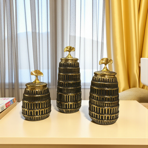 Regalia Falcon Black-Gold Candy Jars