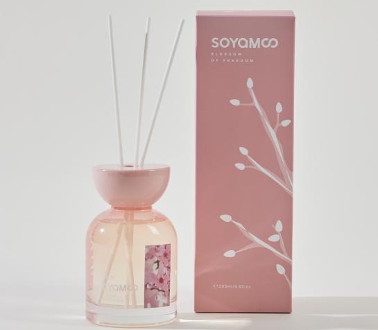 SOYAMOO Blush Petal Reed Diffuser – 200ml