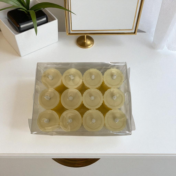 Flameless LED Pillar Candles with Textured Designs