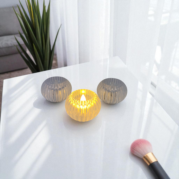 Crystal Glow Flameless LED Candles