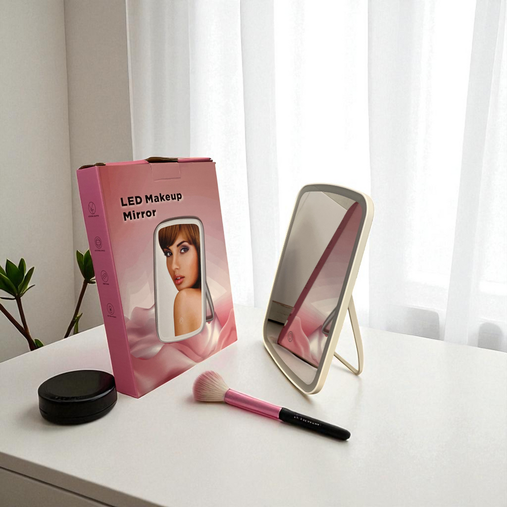 Modern Rectangular LED Table Mirror