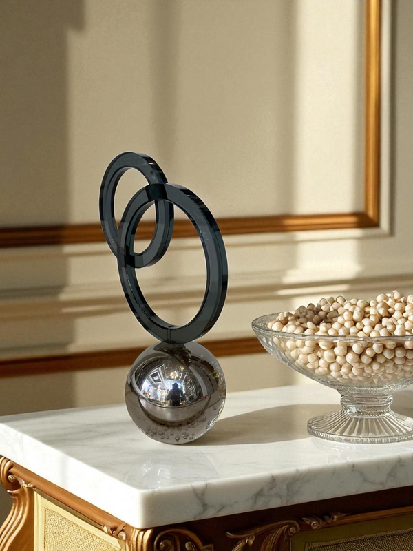 Eclipse Harmony Modern Crystal Sculpture