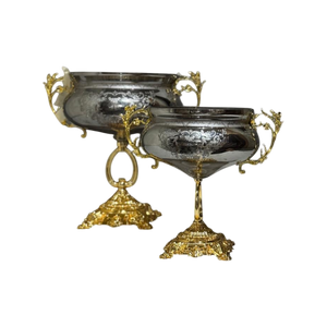 Versace Aurelia Grey Crystal Bowl