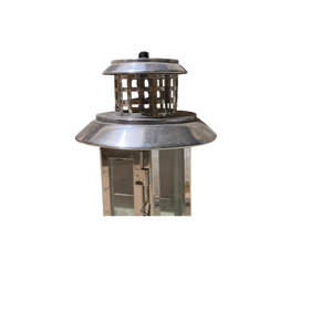 Radiant Silver Metallic Lantern
