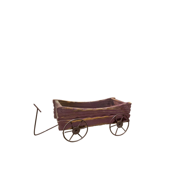 Rustic Wooden Mini Decorative Cart