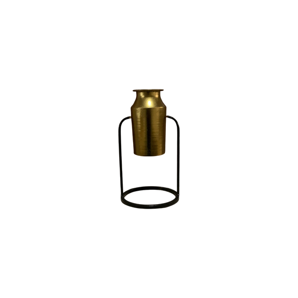 Vintage Brass Floral Vase