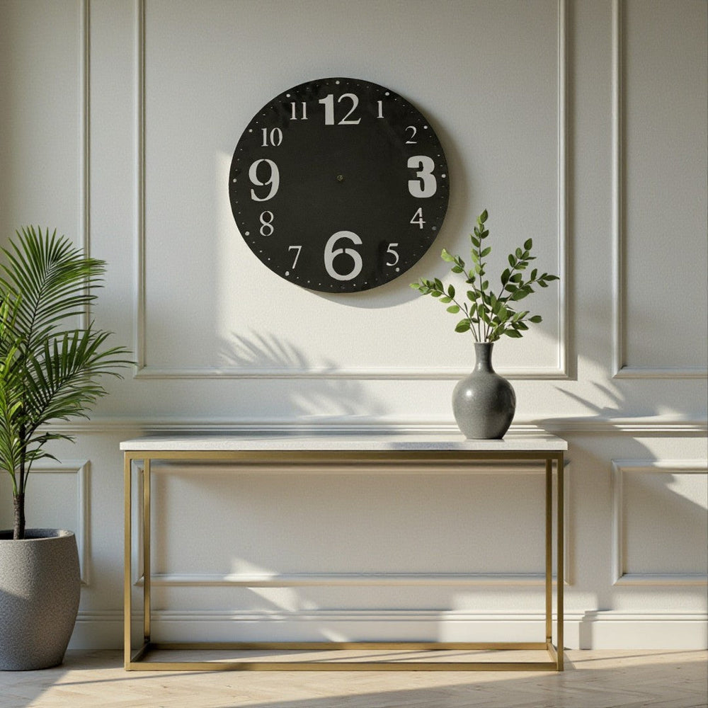 Metallic Nova Roman Wall Clock