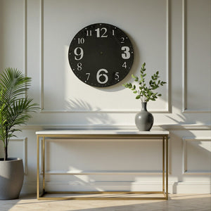 Metallic Nova Roman Wall Clock