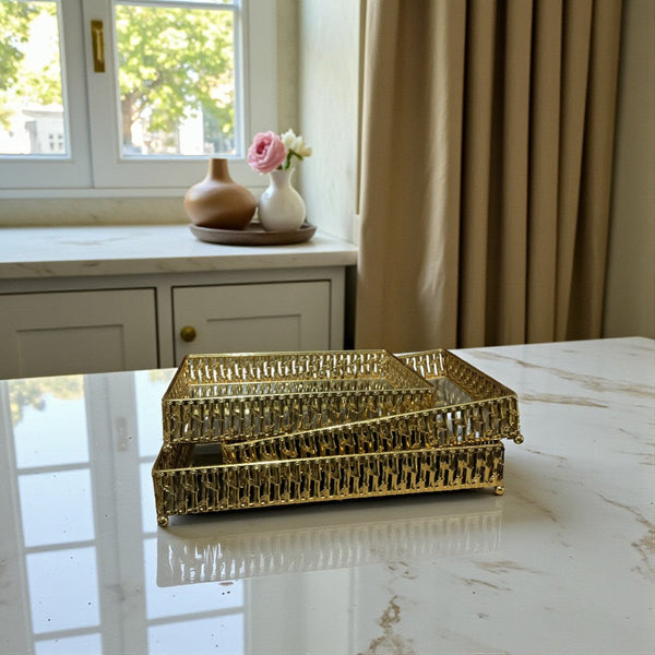 Handcrafted Golden Lattice Artisan