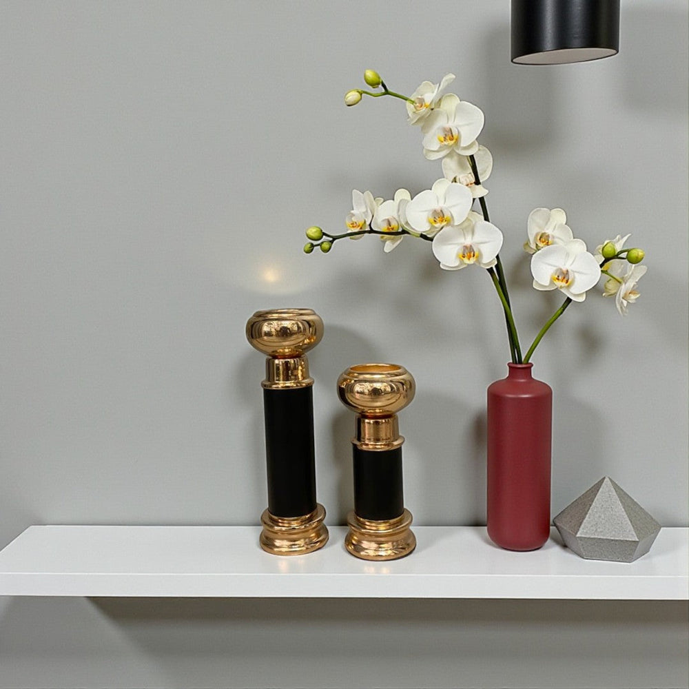 Luminous Aura Candle Holder Pair