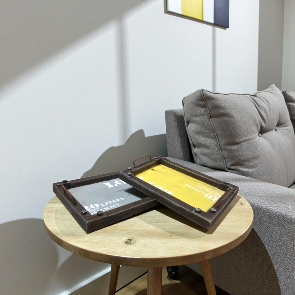 Linen Grace Fabric Tray Pair